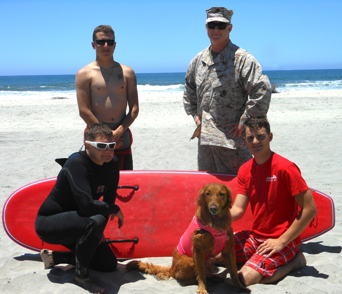 Surf Dog Helps Veterans Combat PTSD Surf Dog Helps Veterans Combat PTSD